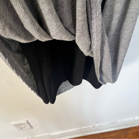 Anthropologie Amadi Soft Comfortable Rayon Jersey Knit Striped Dress Sz L - Picture 9 of 10